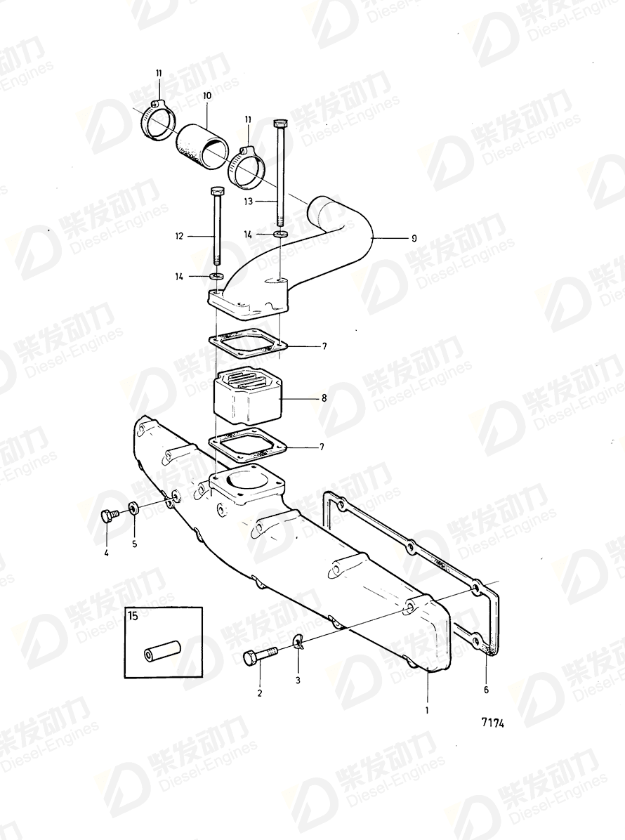 VOLVO Gasket 420071 Drawing